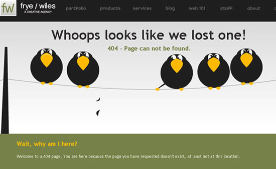 创意独特的404页面设计