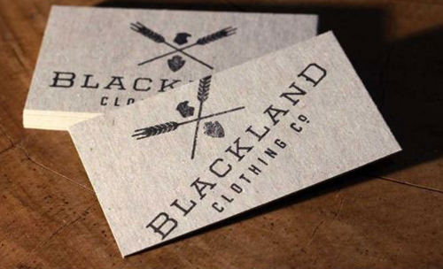 Blackland服装品牌名片设计