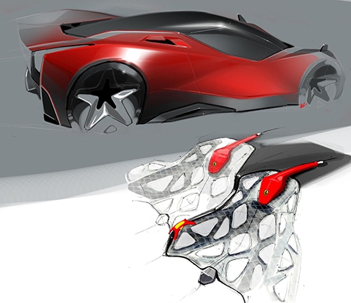 法拉利 Xezri 概念车模型图