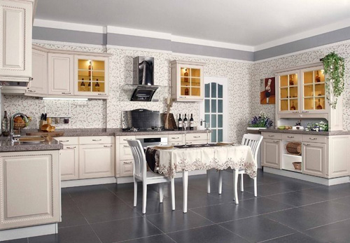 简约与欧式风格相结合的厨房装修设计