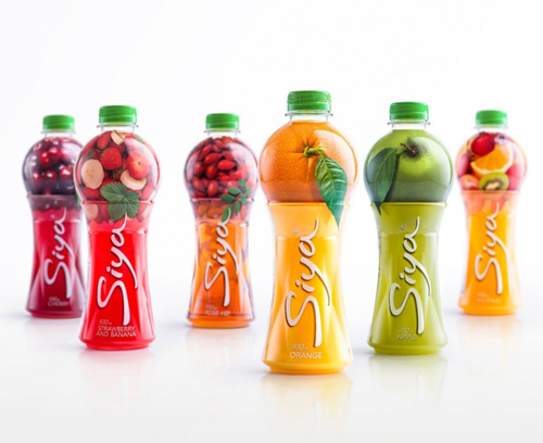 SIYA最佳想法果汁软饮料包装瓶设计