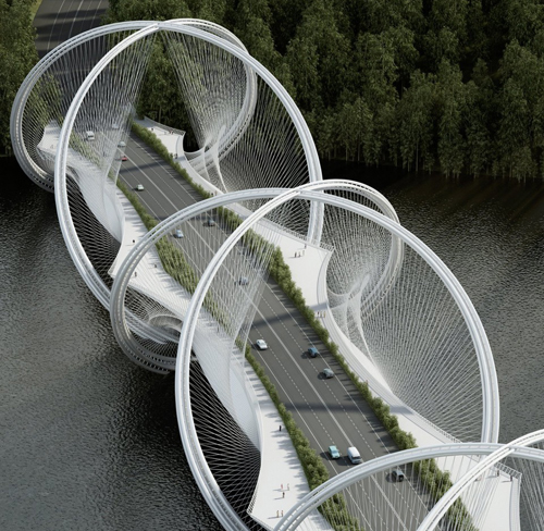 五环廊桥-北京冬奥会景观桥设计