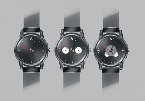 黑色简约手表设计