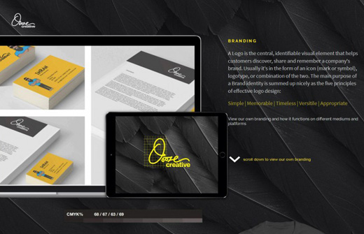 Oooze Creative创意网页设计